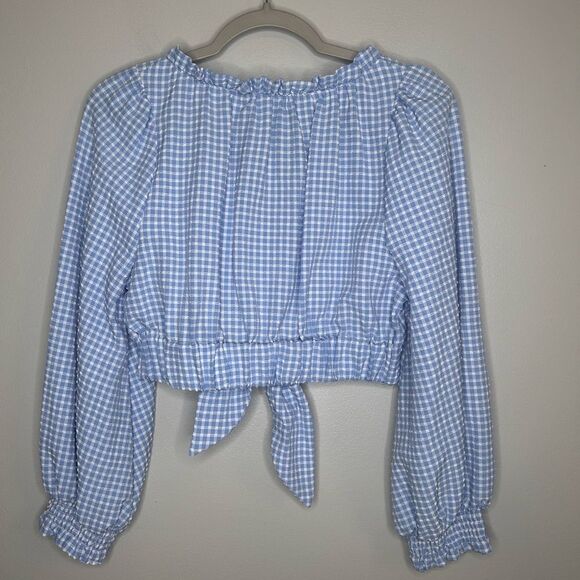 Zara Gingham Crop Top NWOT - Picture 6 of 6